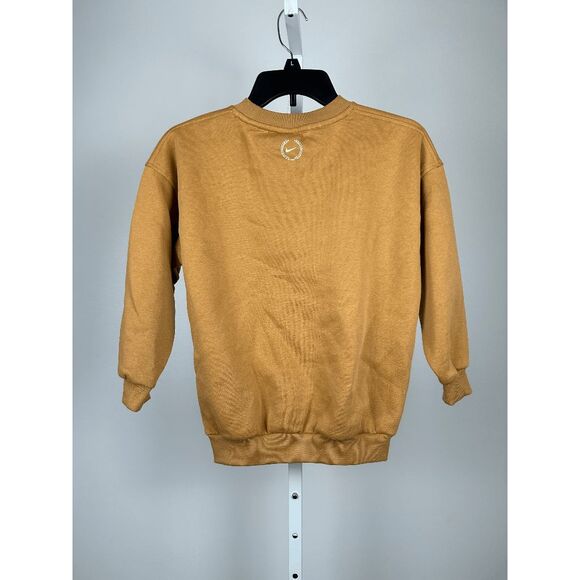 NIKE Girls' Nike Sportswear Club Fleece Swoosh Crewneck Sweatshirt S - Picture 3 of 6
